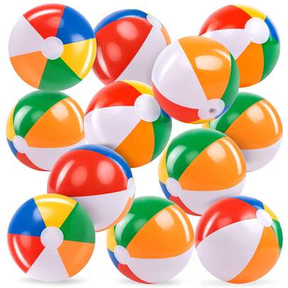 1 quả bóng bãi biển 14 inch - Bộ đồ chơi bơm hơi cỡ lớn cổ điển cho hồ bơi, dùng cho các trò chơi, người lớn, trẻ em, đồ dùng tiệc sinh nhật, trang trí bơm hơi cầu vồng, quà tặng tiệc tùng, quà lưu niệm