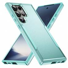 軍規手機保護殼，適用 Galaxy A06 A36 A26 A56 A25 A05 A35 A55 A14 A54 A33 A53 A71 A73 A17 S26 S25 S23 S22 S21 S26 Ultra S25 FE S24 Plus，裝甲防護殼 - 純綠色 - 查看 6