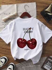 Dam-T-shirts - Weiss - Visa 10