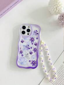 Ốp lưng điện thoại chống rơi, chất liệu TPU mềm dẻo, viền lượn sóng, họa tiết hoa rùa biển, kèm vòng tay hạt cườm thủ công, tương thích với iPhone XR/7/8, 15 Pro Max, 13, 14, 11. Tương thích với Galaxy S24, Galaxy S24+, Galaxy S24 Ultra, Galaxy S22, Galaxy A13 4G, Galaxy A52, Galaxy A52s 5G, Galaxy A23, Galaxy A35, Galaxy A25, Galaxy A73, Note 11, Note 11 Lite. - Nhiều màu - Xem 4