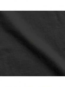 Tops de Verano - Camiseta Casual de Verano con Mangas Cortas y Cuello Redondo para la Escuela - Top Cómodo de Microelástico para Mujer 100% Algodón - Negro - Ver 5