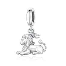 1 Set Liontin 12 Zodiak Perak Sterling 925, Liontin Konstelasi Kristal CZ Bertatahkan, Cocok untuk Gelang, Hadiah Perhiasan Zodiak - Perak - View 16