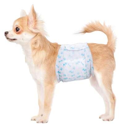 DONO Dog Diapers, High Elastic Leak-Proof Strong Absorbency, Say Goodbye To Mess And Odor, Breathable Soft, Water-Locking Anti-Leakage, Minimalist Versatile, 3D Wrap-Around Waist Design, Disposable Pet Sanitary Pants, Solve Estrus Dripping And Diarrhea, Suitable For Pets At Home, Outdoor Walking, Pet Garden Running, Dog & Cat Supplies, Great Gift For Pet Lovers