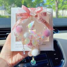 Crystal Rearview Mirror Hanging Accessory, Cute Colorful Deer Charm, Auspicious Car Decor, Rear View Mirror Pendant Ornament, Suitable For Girls - Multiple Styles - View 14