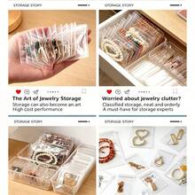 5/20pcs Anti-Oxidation Jewelry Storage Bags, Transparent PVC Small Plastic Bags, Suitable For Ring And Earring Packaging, Portable Zipper Lock Bags, 4 Sizes (Transparent) - Transparent - View 7