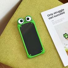 Funny Cartoon Frog Apple 17 ProMax Phone Case, Soft Silicone Protective Cover For IPhone 16 ProMax/15, 14 Anti-Drop, 13 Novelty Case - Green - View 8