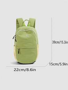 [Lightweight Contrast Color Backpack] Suitable For Urban Commuting, Weekend Getaways, Short-Distance Travel, Hiking, Trekking, Cycling Exploration... It Is Both A Vibrant Accent For Your Workplace And A Professional Companion When Exploring Nature. - Multicolor - View 7