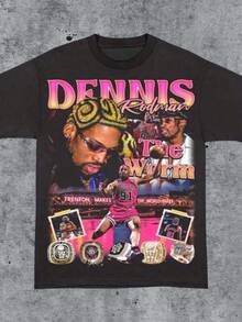 Vintage 90s Rodman X Trenton Shirt Homage Retro Classic Graphic Tee Bootleg Bestseller Unisexblusas para mujer,blusas casuales para dama,tops,, mujer premium,y2k,playeras de mujer curvy,ofertas y liquidaciones ropa mujer,playeras deportivas para mujer,,playeras de hombre, mujer,blusas>elegante XNS3 - Negro - Ver 1