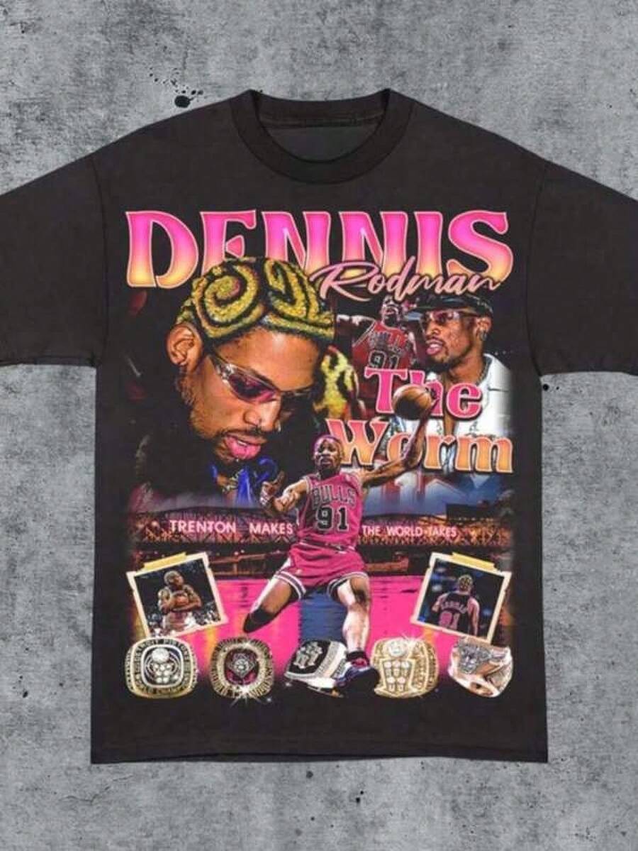 Vintage 90s Rodman X Trenton Shirt Homage Retro Classic Graphic Tee Bootleg Bestseller Unisexblusas para mujer,blusas casuales para dama,tops,, mujer premium,y2k,playeras de mujer curvy,ofertas y liquidaciones ropa mujer,playeras deportivas para mujer,,playeras de hombre, mujer,blusas>elegante XNS3 - Negro - Ver 1
