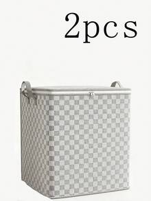 1/2個大容量床上用品/床上用品收納袋，居家/宿舍搬家打包洗衣收納整理箱，臥室收納，收納，收納，居家收納，白色女款T恤，長褲，女款冬季衣物 - 彩色 - 查看 7