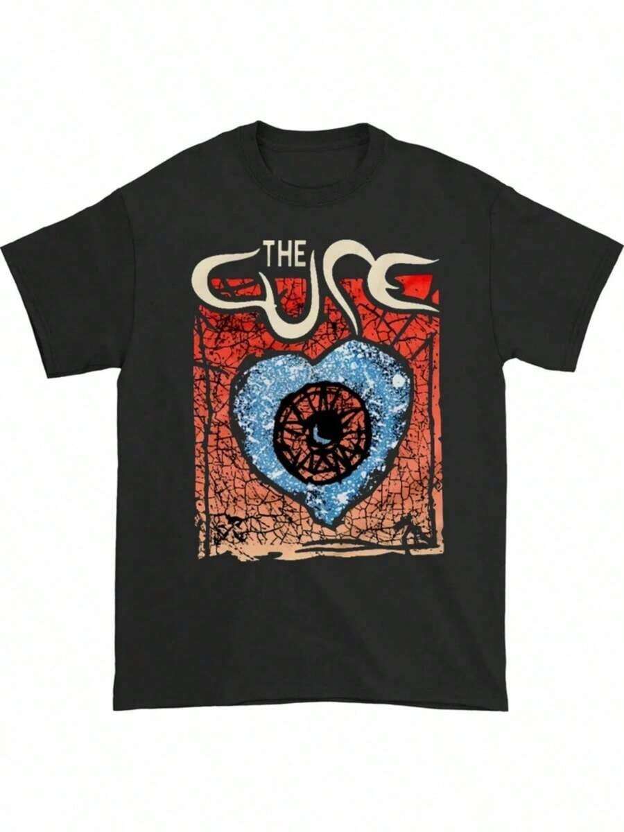 2026 Nouveau 1992 The Cure Treatment Band Vintage American Retro Rock T-Shirt à manches courtes de haute qualité. Marque de luxe à la mode. Vêtements d'été pour hommes, chemises de créateur, t-sh - Noir - Voir 1