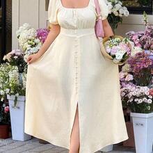 GalTyme Vestido de talla grande con textura trenzada de nudos de bambú - Rosa Pálido - Ver 6