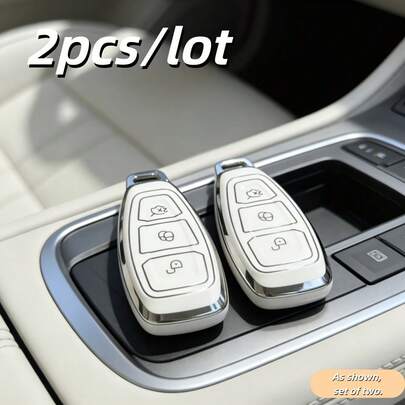 Bộ 2 vỏ bảo vệ chìa khóa xe hơi cho Focus 3 4 Mondeo MK3 MK4 Fiesta Ecosport Kuga ST C-Max B-Max