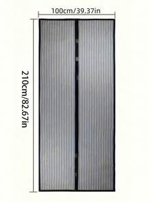 1pc Magnetic Screen Door, Magnetic Curtain Can Block Insects And Allow Cool Breeze, Durable Mesh Design, Suitable For Pets And Children, Applicable For Front Door, Sliding Door, Fly Screen, Tent Car Accessories, Mosquito Net, Fly Screen Door - Multicolor - View 12