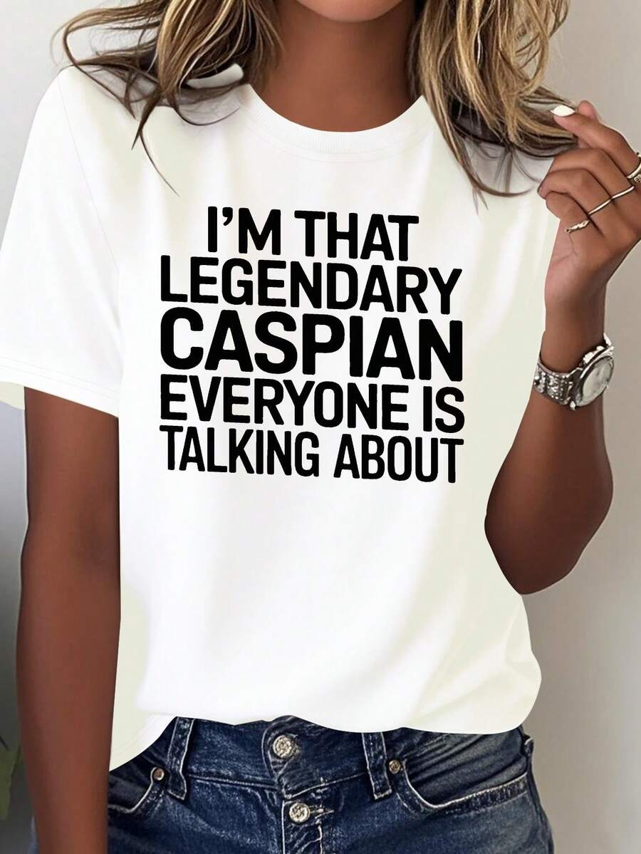Camiseta suave y cómoda de la legendaria Caspian, tema de conversación para todas