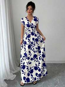 YHHElenzga Vestido con estampado floral elegante, adecuado para el uso diarioYHH - Multicolor 7 - Ver 9