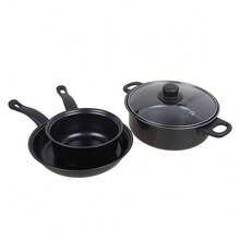 13pcs Cookware Set Pan Pot Non Stick Saucepans Frying Pan Cookware Set Glass Lid - View 5