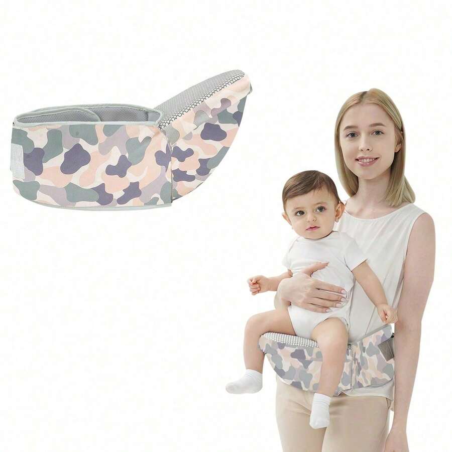 Newborn Carrier, Baby Carrier, Baby Wrap Carrier, With Hook&Loop For Easily Adjustable - 幾何色彩 - 查看 1