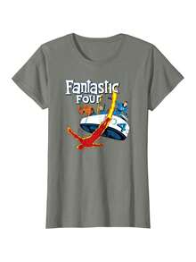 Comics Fantastic Four Fantasticar Retro T-Shirt - 黑色 - 查看 4