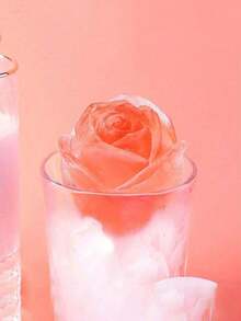 4-Cavity Rose Shaped Silicone Ice Cube Tray With Lid, 3D Rose Ice Ball Maker Mold, Suitable For Whiskey Cocktails And Romantic Occasions - Multicolor - View 8
