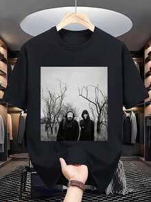 Maija Mujer Unisex T-Shirt, 100 % Bomull, Inspirerad Av Det Gotiska Bandet Uicide Boy, För Män Och Kvinnor. Mjuk, Oumbärlig För Avslappnad Streetwear Under Alla årstider. Mångsidig Stil För Alla årstider, Prisvärd Vardagskläder Och Den Perfekta Julklappen För Fans Och Vänner. 220 G, Lös Och Bekväm. - Back - View 1