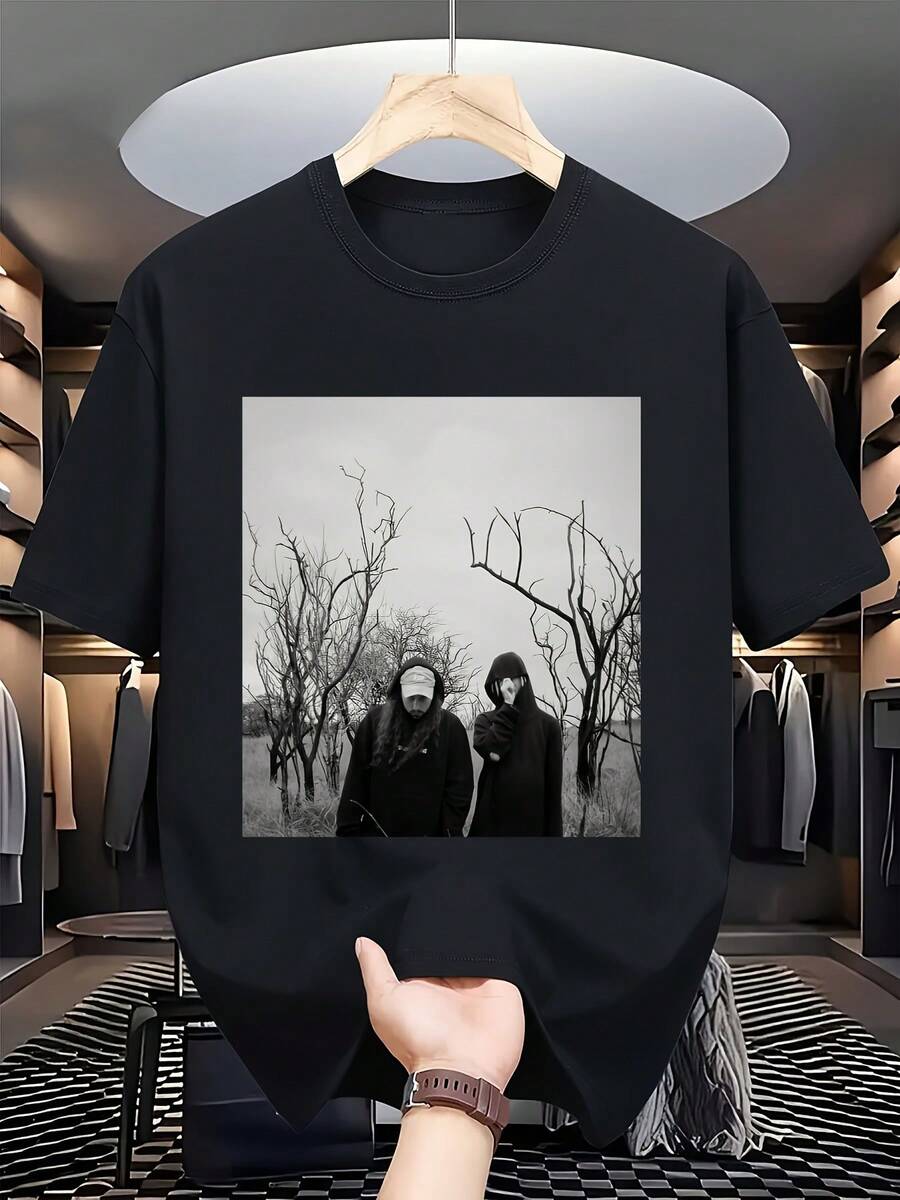 Maija Mujer Unisex T-Shirt, 100 % Bomull, Inspirerad Av Det Gotiska Bandet Uicide Boy, För Män Och Kvinnor. Mjuk, Oumbärlig För Avslappnad Streetwear Under Alla årstider. Mångsidig Stil För Alla årstider, Prisvärd Vardagskläder Och Den Perfekta Julklappen För Fans Och Vänner. 220 G, Lös Och Bekväm. - Back - View 1
