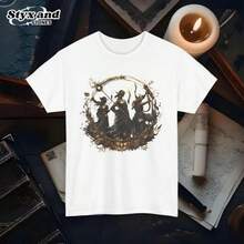 The Fates Greek Mythology Unisex Tee Greek Gods Goddesses White T Shirt Ancient Greece Literary Gift Light Academia Poetry Bookworm Vintage Myth Tee - trắng - Xem 1