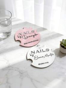 3D Acrylic Nail Display Stand, 4-Inch Design | Personalized Colorful Splatter Effect, Perfect For Nail Salons Or Social Media Props | Creative Nail Art Tool And Blogger Essential | Nail Photography Sign | Multiple Styles Available - Multicolor - View 6
