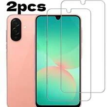 2pcs/Pack, Compatible With Samsung Galaxy A17/A36/A37/A56/A57/S24/S24 Plus/S24 Ultra/S25/S25 Plus/S25 Ultra/S26/S26 Plus/S26 Ultra Tempered Glass Screen Protector, Full Coverage Tempered Glass Film, Anti-Scratch Anti-Fall, Bubble-Free, Easy Installation, 9H Hardness Screen Protector, Tempered Glass, Simple Installation, Screen Protector Film, Screen Protector - Clear - View 2