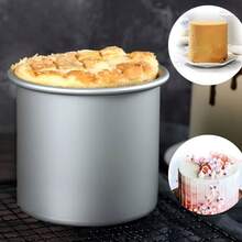 Rund bakform i aluminium med avtagbar botten och upphöjd kant – djupare form för tårtbakning, lätt att rengöra och reptålig. Perfekt för chiffoncake, idealisk för födelsedagsfiranden, jul och dagliga bjudningar. - Visa 3