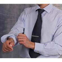 Tie Clip For Men-Elegant Tie Bar For Formal Business Wedding Tuxedo Shirts Personalized Tie Clip For Men With Gift Box For Father Boyfriend Friends. - như hình - Xem 4