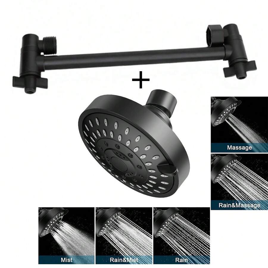1 Bộ Vòi Hoa Vòi Sưởi Áp Lực Cao, Tay Cần Kéo Dài 11 Inch, Vòi Hoa Vòi Sưởi Sang Trọng Thiết Kế Hiện Đại, Lưu Lượng Nước Cao, Dành Cho Khách Sàng - bộ đồ - Xem 1
