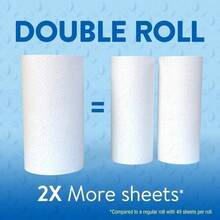 Toallas de papel Great Value Split-Sheet | 2 rollos dobles, muy absorbentes, fuertes y duraderas - Por defecto - Ver 6