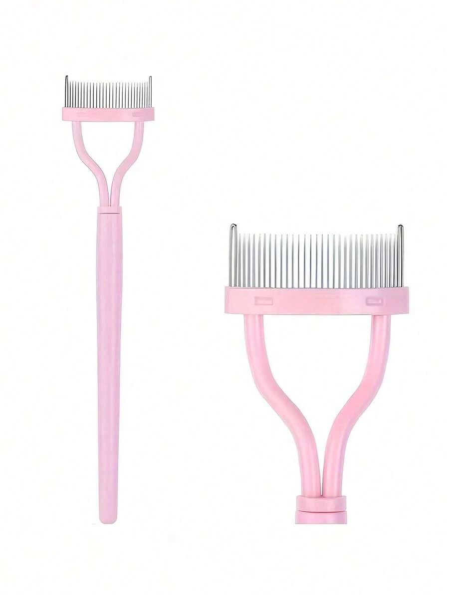 1pc Eyelash Comb, Eyelash Separator, Stainless Steel Fine Tooth Comb, Used For Separating And Grooming Eyelashes, Makeup Tool, False Eyelash Removal Tool, Bathroom Accessory, Holiday Essential, Travel Essential, Gift For Her