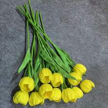 3 cành hoa tulip nhân tạo chất lượng cao, thích hợp cho khách sạn, văn phòng, nhà ở, bó hoa cưới, bàn ăn, trang trí lễ Phục sinh. Do sự khác biệt về ánh sáng và thiết bị chụp ảnh, màu sắc sản phẩm có thể có một số sai lệch. Vui lòng tham khảo sản phẩm thực tế nhận được. - nhiều màu - Xem 8