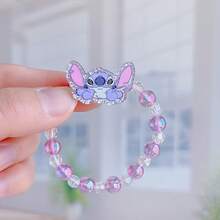 1/2 Pieces Stitch Cartoon Beaded Bracelet Jewelry, Stitch Bracelet, Stitch Wristband, Stitch Beaded Bracelet, Cute Fashion Accessories, Creative Crystal Bracelet, Elastic Handmade Jewelry, Cute Jewelry Accessories, Crystal Cartoon Bracelet, Fashion Accessories For Women And Girls, Ideal Birthday Gift, Creative Gift, Perfect Gift For Jewelry Lovers! Holiday Gift, Birthday Gift, Valentine's Day Gift, Stitch Party Gift - Multicolor - View 15