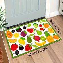 1pc Fruit Pattern Kitchen Floor Mat, Polyester Drainage Mat, Doormat, Floor Pad, Suitable For Kitchen, Living Room, Entrance, Balcony, Home Decor, Anti-Pollution, Coffee Shop, Bar, Holiday, Party, Bedroom, Pet Mat, Bathroom Decor, Room Decor - Multicolor - View 15