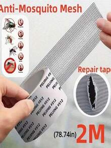 3 Rolls/8 Pcs Waterproof Self-Adhesive Window Screen Repair Tape, Strong Anti-Insect Mesh Patch, Suitable For Dorm Door/Curtain, Torn Screen Repair, Super Sticky - Repair Subsidy - View 9