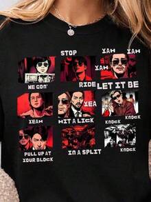 Women T-Shirts - Black - View 7