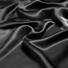2pcs Satin Pillowcase, Without Pillow Insert, Soft And Smooth Texture, Plain Weave High Density, Minimalist Fashion Design, Envelope Closure Solid Color Pillowcase, Reduce Hair Breakage, Prevent Wrinkles - Cool Black - View 4