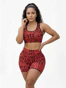 Premium Fitness Gym Set Lives Zero Transparency - 紅色 - 查看 1