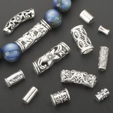25g/Pack, About 25pcs Random Mixed Hollow Tube Spacer Beads, Curved Tube Beads, Decorative Beads, Connector Beads, Suitable For DIY Jewelry Making, Necklace, Bracelet, Keychain, Pendant, Accessories - Random Mix (about 25pcs, 25g Each) - View 4