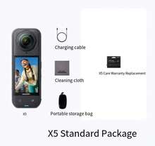 Insta360 X5 Panoramic Digital Action Camera, 8K High Definition, Image Stabilized, Waterproof, Handheld Pocket Camcorder, Standard Kit, Digital Camera - View 4