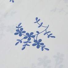1件花卉床笠（床笠*1，不含枕套），柔軟舒適，可機洗，透氣床墊保護墊，適用於酒店、臥室、宿舍、學校，四季通用，床上用品，青花瓷系列 - 白色 - 查看 7