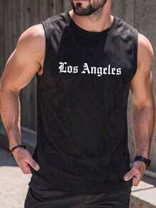 Men's Short-Sleeved T-Shirt With A Round Neck And Simple Design - Black and White - View 2
