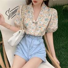 Women Blouses & Shirts - Yellow - View 1