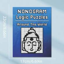 1 cuốn sách giải đố Nonogram, sách giải đố lưới logic, giải trí thư giãn, có thể dùng làm đạo cụ trò chơi trong các bữa tiệc, quà tặng sinh nhật (Không bao gồm bút) - Mảnh duy nhất - Xem 2