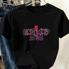 Camiseta unisex de manga corta, para mujerInglaterraFútbolCamisetaAdecuadoparaFútbolVentiladorEquipo,INGLANDIASt.GeorgeCruzTranspirableSuaveTripulaciónCuelloCortoMangaSuperior,SueltoAjusteInformalCamisaparaInglaterraApoyadores,MáquinaLavableRegaloPlayeras de ropahombre, , , Dazymujer,romwehombres, bohochic,maestrasregalos,camisetaparaconjuntos de mujercon curvasparamu,y2k, - Negro - Ver 6