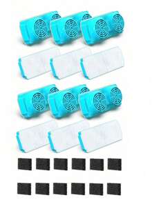 3pcs/6pcs/12pcs Pet Water Fountain Filter Replacement, Suitable For 108oz/3.2L Pet Water Dispenser, Pet Water Fountain Filter Cartridge - Multicolor - View 13