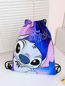 Disney 1个迪士尼背包,卡通抽绳背包,儿童背包,可扩展胸包,旅行包,多功能收纳包,时尚手提包,牛津布单肩包 - 彩色 - 查看 21